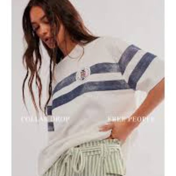 NEW! Free People Ragabond Yacht Club Tee - Picture 1 of 4